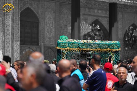 تشييع النعش الرمزي للإمام محمد بن علي الجواد (عليه السلام)