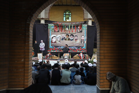 تصاویر/ مراسم یادواره شهدای روحانی در حوزه علمیه امام صادق علیه‌السلام شهرستان قروه