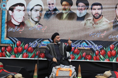 تصاویر/ مراسم یادواره شهدای روحانی در حوزه علمیه امام صادق علیه‌السلام شهرستان قروه