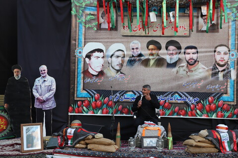 تصاویر/ مراسم یادواره شهدای روحانی در حوزه علمیه امام صادق علیه‌السلام شهرستان قروه