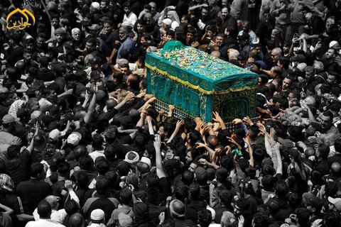 تشییع تابوت نمادین امام جواد (علیه‌السلام) در کاظمین