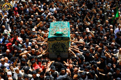 تشییع تابوت نمادین امام جواد (علیه‌السلام) در کاظمین