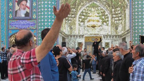 تصاویر/ عزاداری شهادت امام جواد(ع) در آستان هلال بن علی (ع)