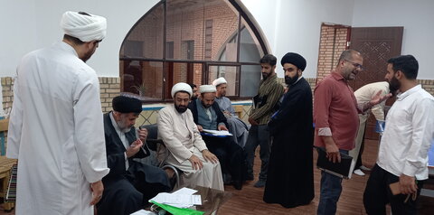 تصاویر/ مصاحبه علمی درس خارج طلاب مدارس علمیه کاشان