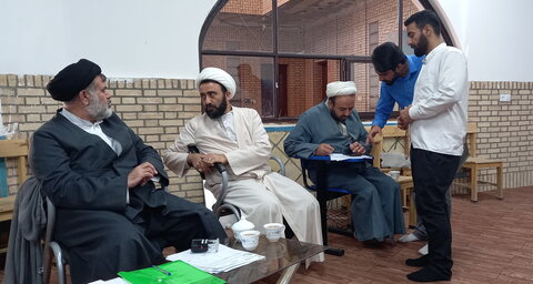 تصاویر/ مصاحبه علمی درس خارج طلاب مدارس علمیه کاشان