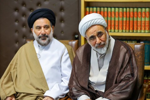 تصاویر | دیدار حجت الاسلام والمسلمین ناطق نوری با نماینده ولی فقیه در استان