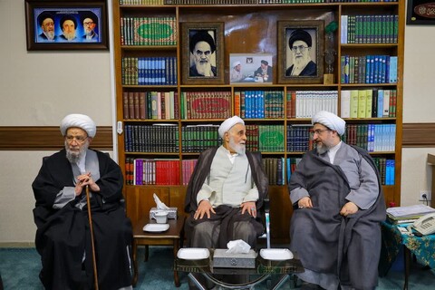 تصاویر | دیدار حجت الاسلام والمسلمین ناطق نوری با نماینده ولی فقیه در استان