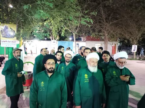 تصاویر/ حضور طلاب مدرسه علمیه آیت‌الله یثربی‌(ره) کاشان در چایخانه امام رضا(ع)