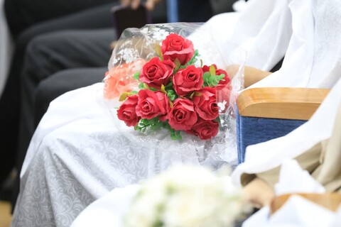 مراسم جشن ازدواج دانشجویی با حضور نماینده ولی فقیه در خراسان جنوبی