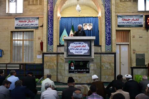 تصاویر/ آیین عبادی سیاسی نماز جمعه خوی