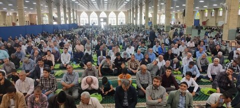 تصاویر/ آیین عبادی سیاسی نماز جمعه خوی