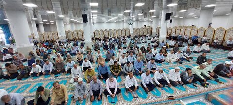 نمازجمعه امروز شهر جم به روایت تصویر