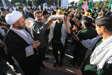 تصاویر / آیین بدرقه کاروان دو امدادی «عاشقان حسینی، زائران خمینی»