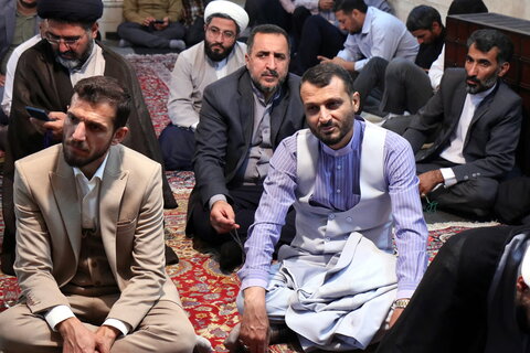 تصاویر/ گردهمایی جمعی از طلاب بیجار