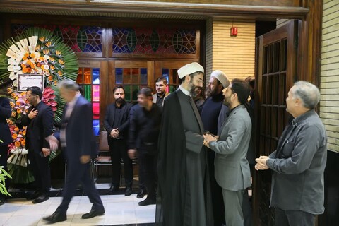 تصاویر/ مراسم ترحیم حجت الاسلام و المسلمین  یوسف پور در مسجد نور تهران