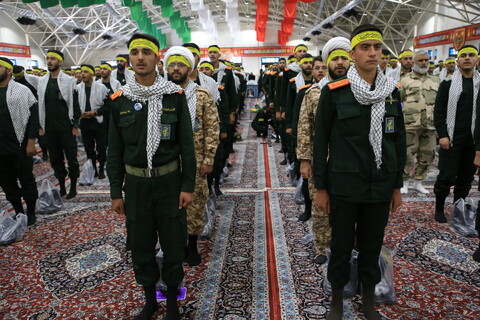 تصاویر / آیین بدرقه کاروان دو امدادی «عاشقان حسینی، زائران خمینی»