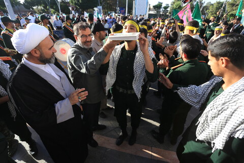 تصاویر / آیین بدرقه کاروان دو امدادی «عاشقان حسینی، زائران خمینی»