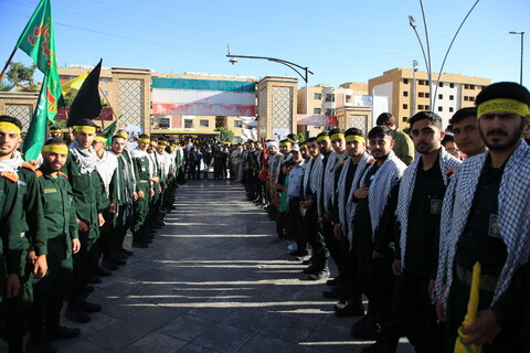 تصاویر / آیین بدرقه کاروان دو امدادی «عاشقان حسینی، زائران خمینی»