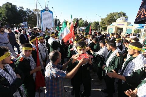 تصاویر / آیین بدرقه کاروان دو امدادی «عاشقان حسینی، زائران خمینی»