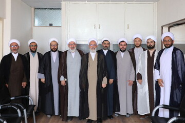 تصاویر/ دیدارمدیر و معاونین حوزه علمیه آذربایجان غربی با آیت الله اعرافی