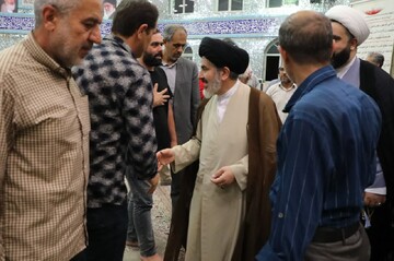 تصاویر/ حضور نماینده ولی‌فقیه در آذربایجان غربی در یکی از مساجد ارومیه