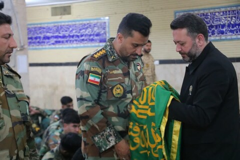 تصاویر|حضور خادمان رضوی در گروه 44 توپخانه نزاجا