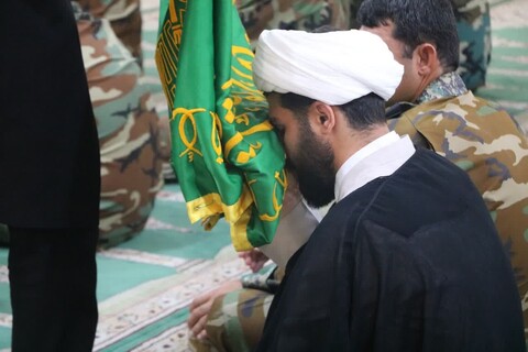 تصاویر|حضور خادمان رضوی در گروه 44 توپخانه نزاجا