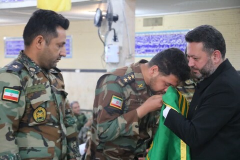 تصاویر|حضور خادمان رضوی در گروه 44 توپخانه نزاجا