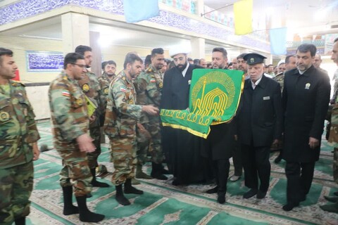 تصاویر|حضور خادمان رضوی در گروه 44 توپخانه نزاجا