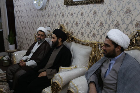 تصاویر/عرض تسلیت ودیدارکادر مرکز مدیریت حوزه علمیه استان خوزستان با خانواده مرحوم حجت الاسلام والمسلمین لویمی