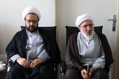 تصاویر/ دیدارمدیر و معاونین حوزه علمیه آذربایجان غربی با آیت الله اعرافی