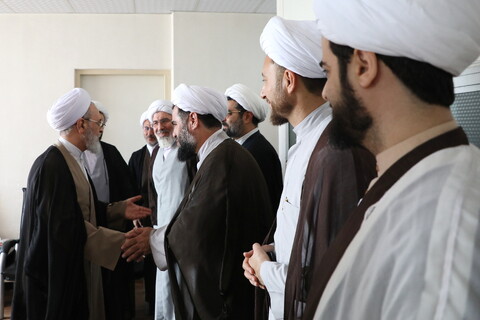 تصاویر/ دیدارمدیر و معاونین حوزه علمیه آذربایجان غربی با آیت الله اعرافی