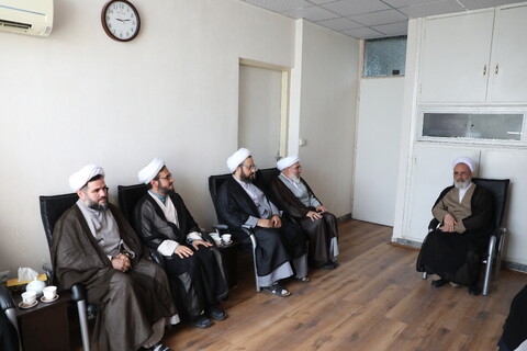 تصاویر/ دیدارمدیر و معاونین حوزه علمیه آذربایجان غربی با آیت الله اعرافی