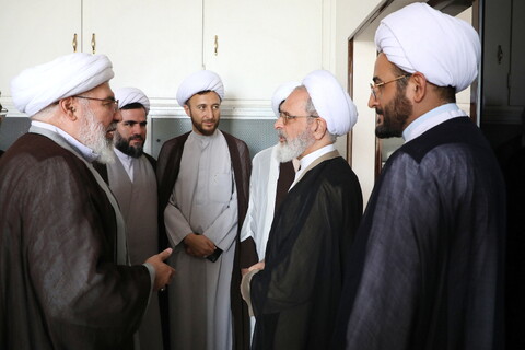 تصاویر/ دیدارمدیر و معاونین حوزه علمیه آذربایجان غربی با آیت الله اعرافی