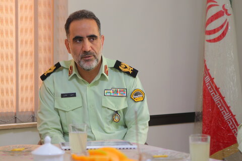 دیدار  فرمانده نیروی انتظامی استان همدان با آیت الله موسوی اصفهانی