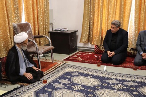 تصاویر/ دیدار مدیرکل ارشاد آذربایجان شرقی با آیت الله بنابی