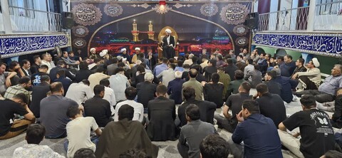 مراسم هیئت متوسلین به وداع آخر سیدالشهداء در مدرسه علمیه پارس آباد