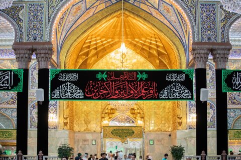 العتبة الحسينية المقدسة تتشح بالسواد في ذكرى استشهاد الإمام محمد الباقر (عليه السلام)