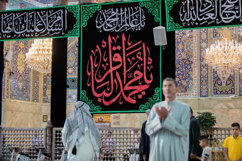 العتبة الحسينية المقدسة تتشح بالسواد في ذكرى استشهاد الإمام محمد الباقر (عليه السلام)