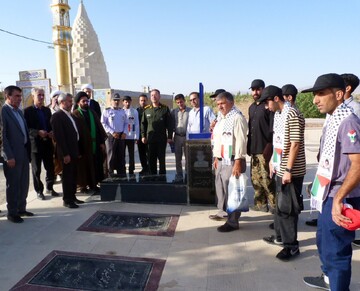 بدرقه کاروان زائران حرم امام خمینی (ره) در شهرستان آبدانان