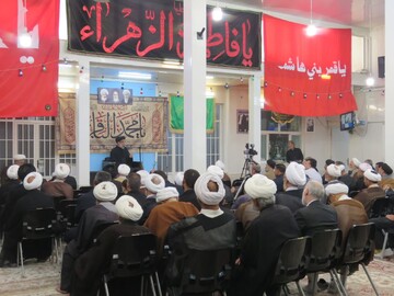 مراسم شهادت امام باقر(ع) در حسینیه دفتر مرحوم آیت الله العظمی فاضل لنکرانی(ره) برگزار شد