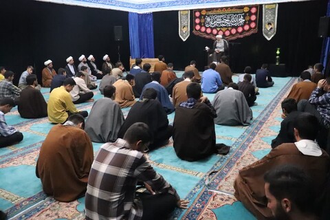 تصاویر/ مراسم سوگواری شهادت امام محمد باقر علیه السلام در مدرسه علمیه امام خامنه‌ای ارومیه