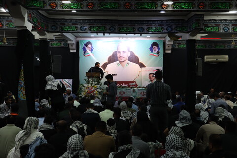 مراسم تشییع و اقامه نماز بر پیکر "شهید عماد دهیمی" در شهرستان کارون