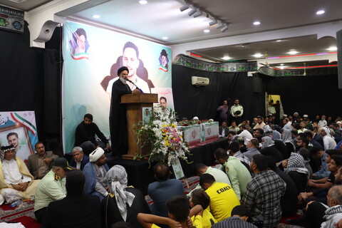 مراسم تشییع و اقامه نماز بر پیکر "شهید عماد دهیمی" در شهرستان کارون