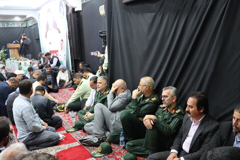 مراسم تشییع و اقامه نماز بر پیکر "شهید عماد دهیمی" در شهرستان کارون