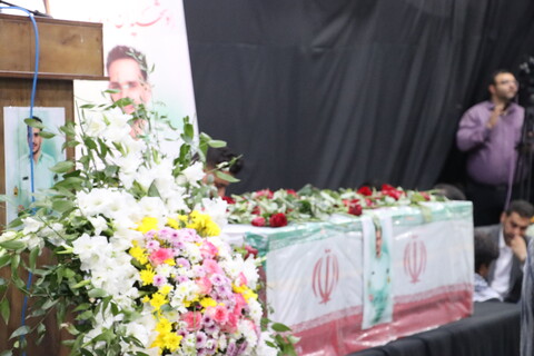 مراسم تشییع و اقامه نماز بر پیکر "شهید عماد دهیمی" در شهرستان کارون