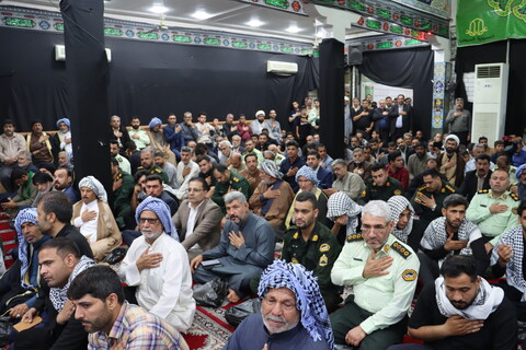 مراسم تشییع و اقامه نماز بر پیکر "شهید عماد دهیمی" در شهرستان کارون