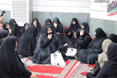 مراسم تشییع و اقامه نماز بر پیکر "شهید عماد دهیمی" در شهرستان کارون