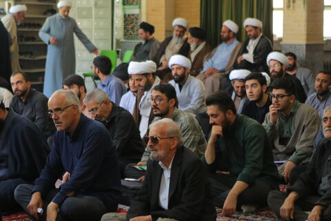 مراسم شهادت امام محمد باقر علیه السلام و رحلت امام خمینی (ره) در حوزه علمیه همدان