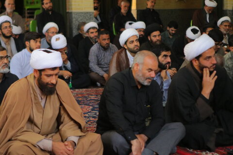 مراسم شهادت امام محمد باقر علیه السلام و رحلت امام خمینی (ره) در حوزه علمیه همدان